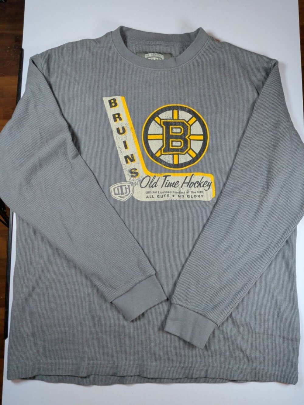 Boston Bruins Old Time Hockey All Guts No Glory Causeway Collection XL Long Slee